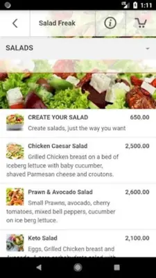 Salad Freak! android App screenshot 5